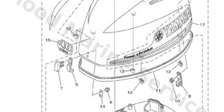 Genuine Yamaha Top cowling w/o graphics