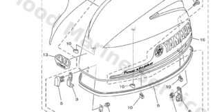 Genuine Yamaha Top cowling w/o graphics