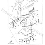Genuine Yamaha 6BJ42610008D - Top cowling assy - Supplied by Flood Marine