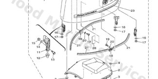 Genuine Yamaha Top cowling Assembly