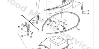 Genuine Yamaha Top cowling Assembly