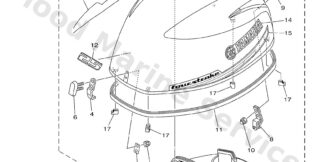 Genuine Yamaha Top cowling Assembly