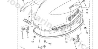 Genuine Yamaha Top cowling Assembly