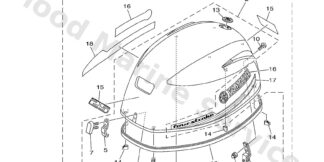 Genuine Yamaha Top cowling w/o graphics