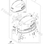 Genuine Yamaha 6BL4261A0100 - Top cowling w/o graphics - Supplied by Flood Marine