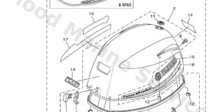 Genuine Yamaha Top cowling w/o graphics