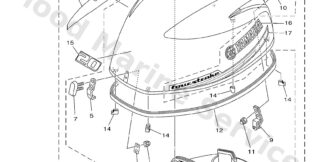 Genuine Yamaha Top cowling w/o graphics