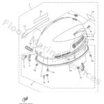 Genuine Yamaha 6BL4261A1200 - Top cowling w/o graphics - Supplied by Flood Marine
