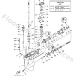 Genuine Yamaha 6BL45300138D - Lower unit assy - Supplied by Flood Marine