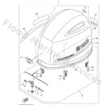 Genuine Yamaha 6BM426100100 - Top cowling assy - Supplied by Flood Marine