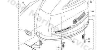 Genuine Yamaha Top cowling Assembly