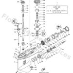 Genuine Yamaha 6BM45300158D - Lower unit assy - Supplied by Flood Marine