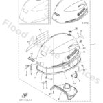 Genuine Yamaha 6BP426105100 - Top cowling assy - Supplied by Flood Marine