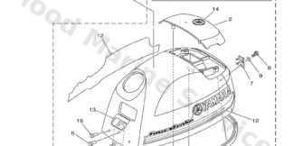 Genuine Yamaha Top cowling Assembly (white)