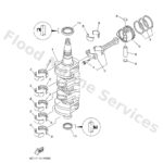 Genuine Yamaha 6C5114111000 - Crankshaft - Supplied by Flood Marine