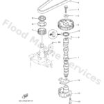 Genuine Yamaha 6C5115371000 - Gear, driven - Supplied by Flood Marine