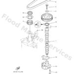 Genuine Yamaha 6C5133000100 - Oil pump assy - Supplied by Flood Marine