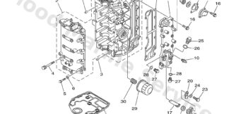 Genuine Yamaha 6C515100001S - Crankcase assy - Supplied by Flood Marine