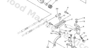 Genuine Yamaha Handle gear shift Assembly