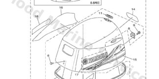 Genuine Yamaha Top cowling Assembly