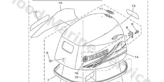 Genuine Yamaha Top cowling Assembly