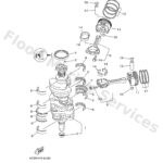 Genuine Yamaha 6CB114100000 - Crankshaft - Supplied by Flood Marine
