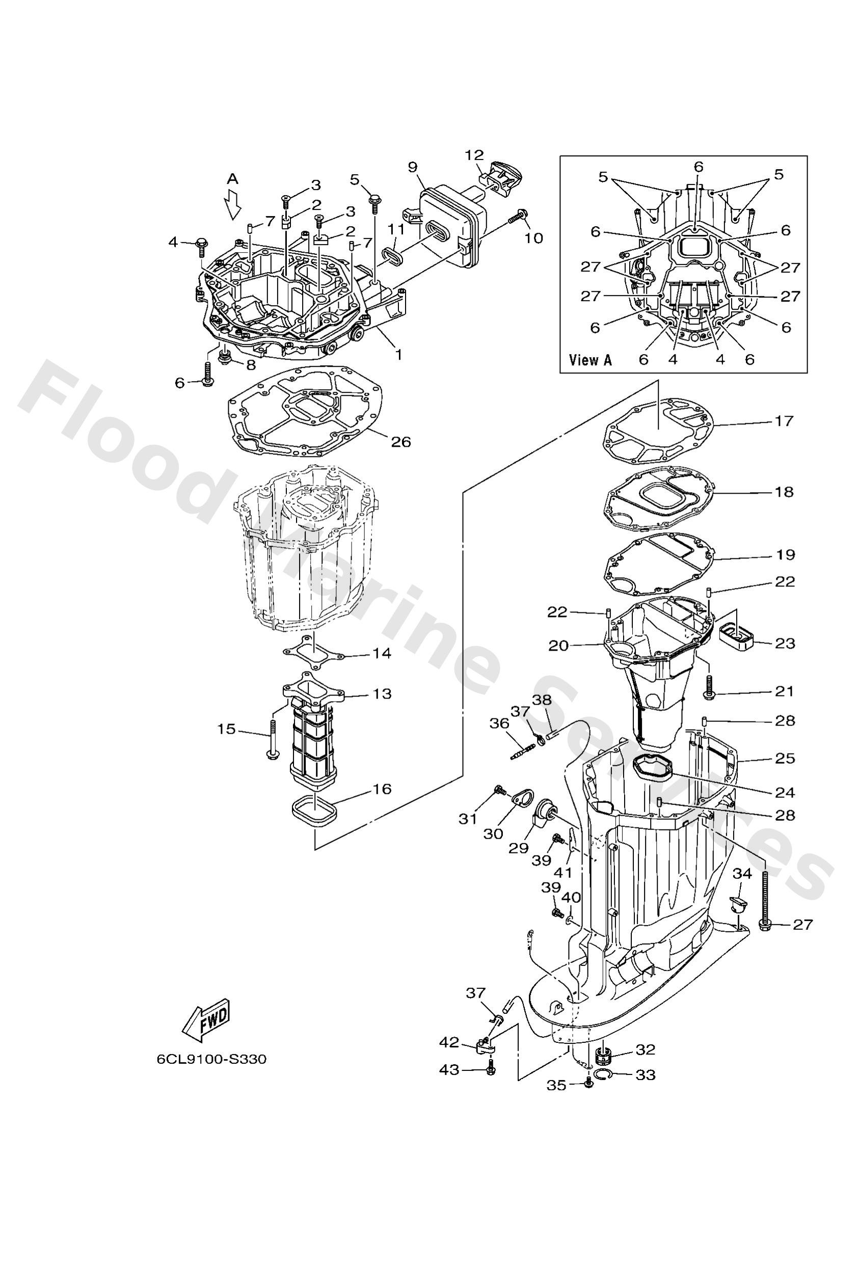 Yamaha 6CB147550000 Gasket, silencer