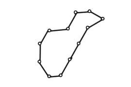 Yamaha 6CB154510000 Gasket, crankcase cover 1