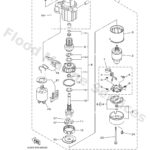 Genuine Yamaha 6CB818000100 - Starting motor assy - Supplied by Flood Marine