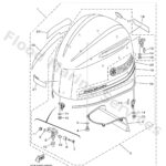Genuine Yamaha 6CE4261023CE - Top cowling assy - Supplied by Flood Marine