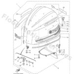 Genuine Yamaha 6CE4261A1000 - Top cowling w/o graphics (blac - Supplied by Flood Marine