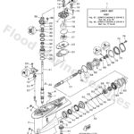 Genuine Yamaha 6CF45300068D - Lower unit assy - Supplied by Flood Marine
