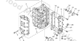 Genuine Yamaha 6CJ151000100 - Crankcase assy - Supplied by Flood Marine