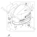 Genuine Yamaha 6CJ426100300 - Top cowling assy - Supplied by Flood Marine