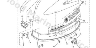 Genuine Yamaha Top cowling Assembly