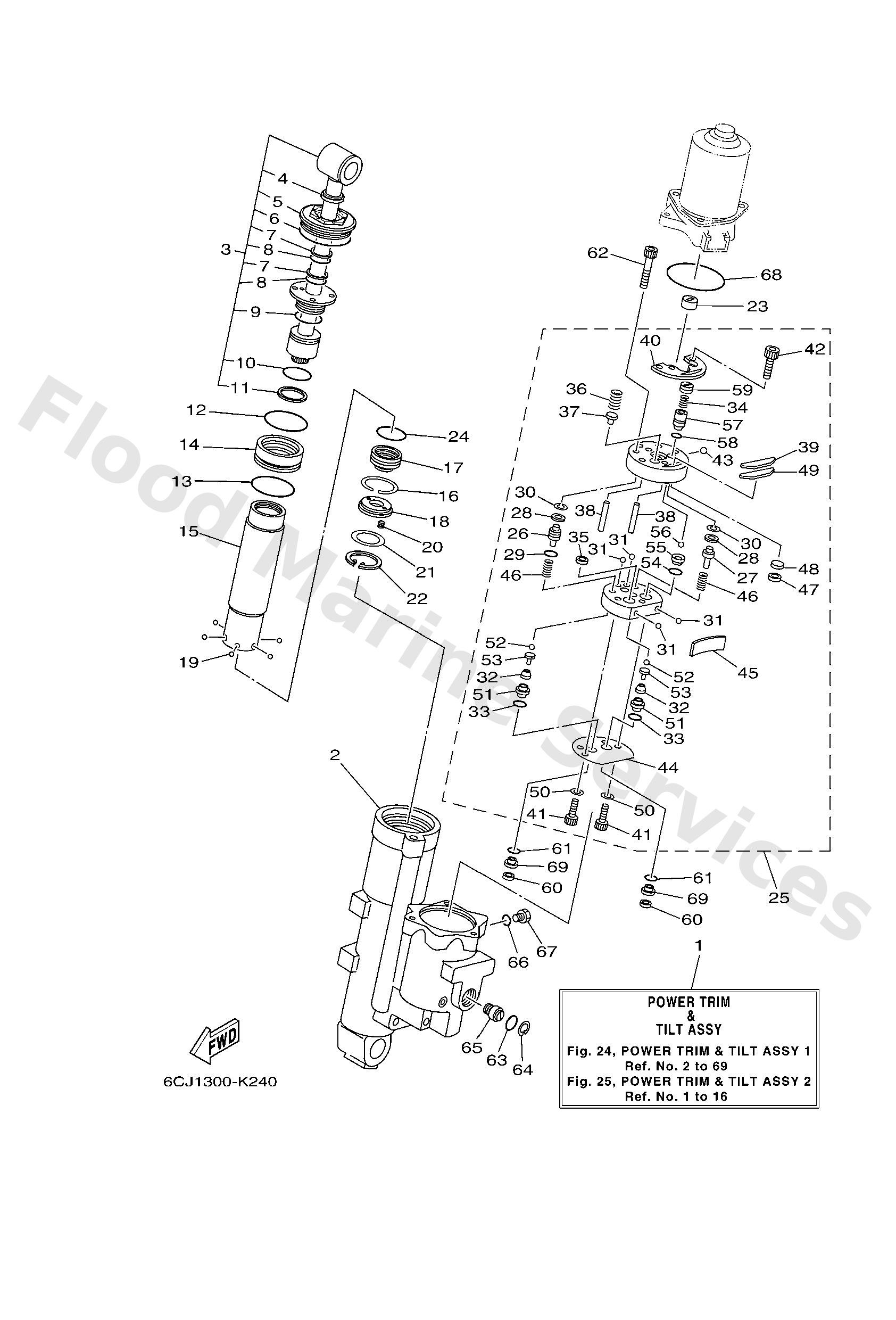 Yamaha 6CJ438300000 Gear pump assy