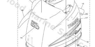 Genuine Yamaha Top cowling Assembly