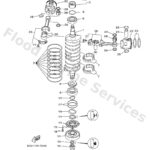 Genuine Yamaha 6D0114110000 - Crankshaft - Supplied by Flood Marine