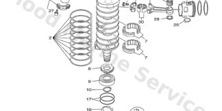 Genuine Yamaha 6D0114110000 - Crankshaft - Supplied by Flood Marine