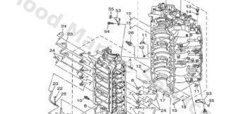 Genuine Yamaha 6D015100001S - Crankcase assy - Supplied by Flood Marine