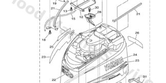 Genuine Yamaha Top cowling Assembly