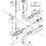 Genuine Yamaha 6D045300308D - Lower unit assy - Supplied by Flood Marine
