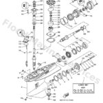 Genuine Yamaha 6D145300208D - Lower unit assy - Supplied by Flood Marine