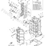 Genuine Yamaha 6D815100001S - Crankcase assy - Supplied by Flood Marine