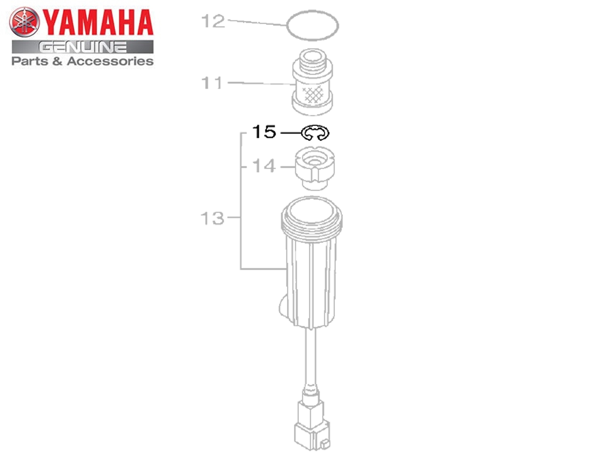 Yamaha 6D8245190000 Clip