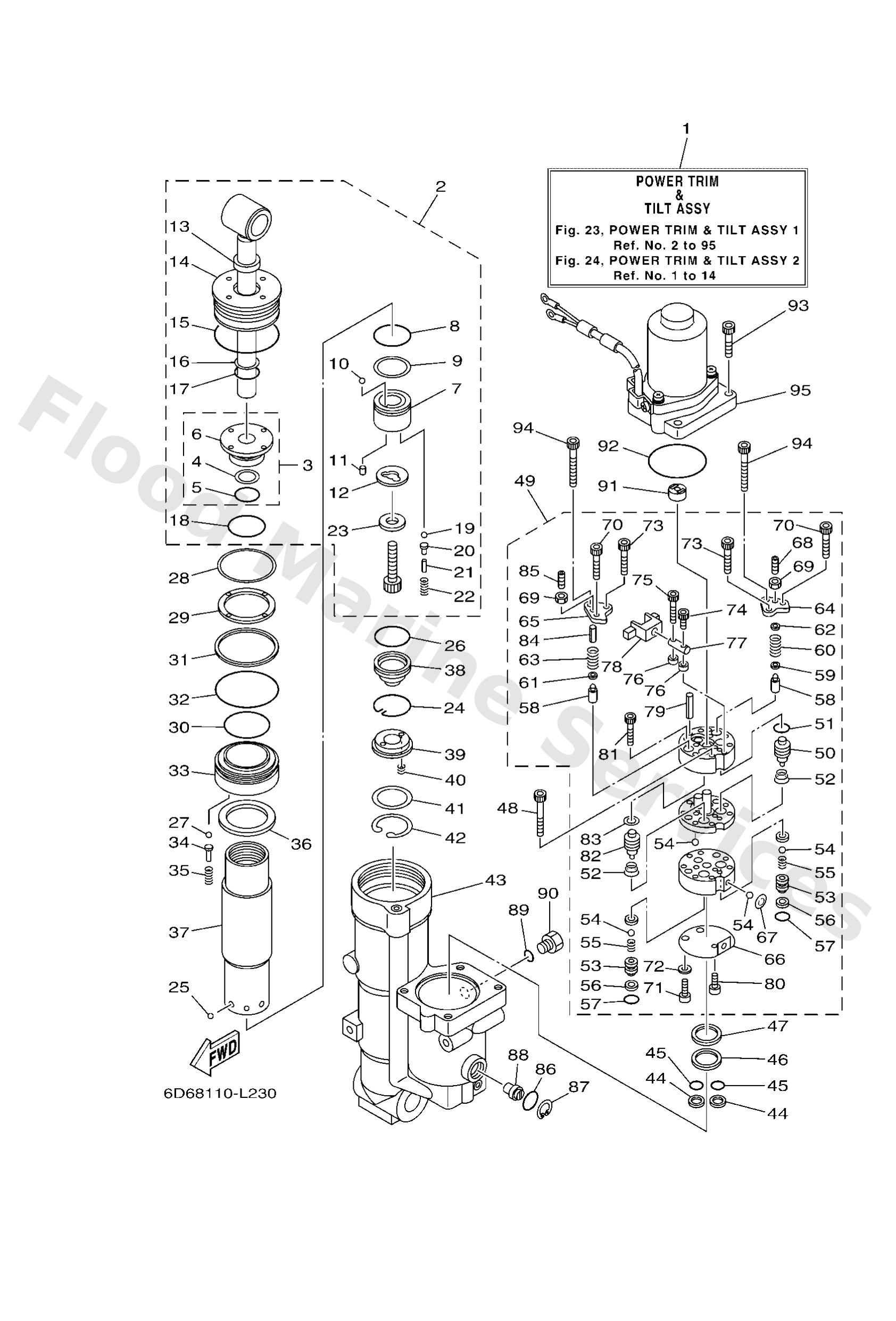Yamaha 6D8438300000 Gear pump assy