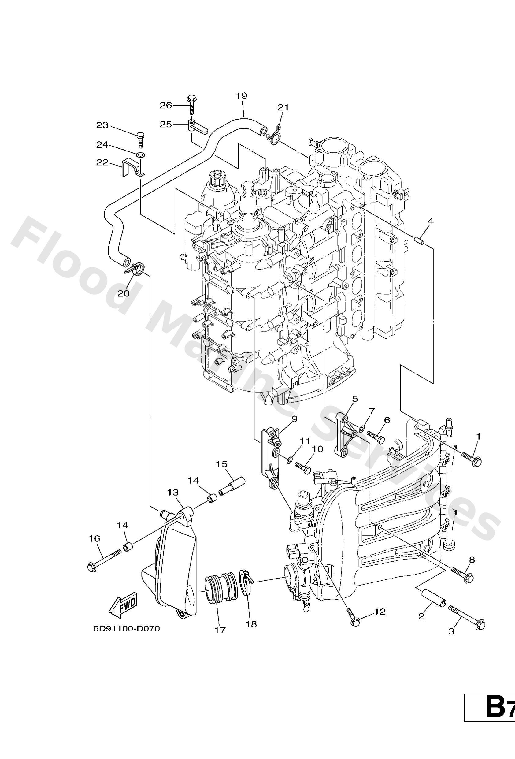 Yamaha 6D9144400000 Silencer assy, intake