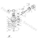 Genuine Yamaha 6DA114100000 - Crankshaft - Supplied by Flood Marine