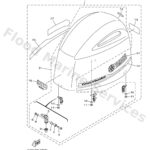 Genuine Yamaha 6DA426100300 - Top cowling assy - Supplied by Flood Marine