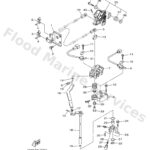 Genuine Yamaha 6DA441200200 - Handle gear shift assy - Supplied by Flood Marine